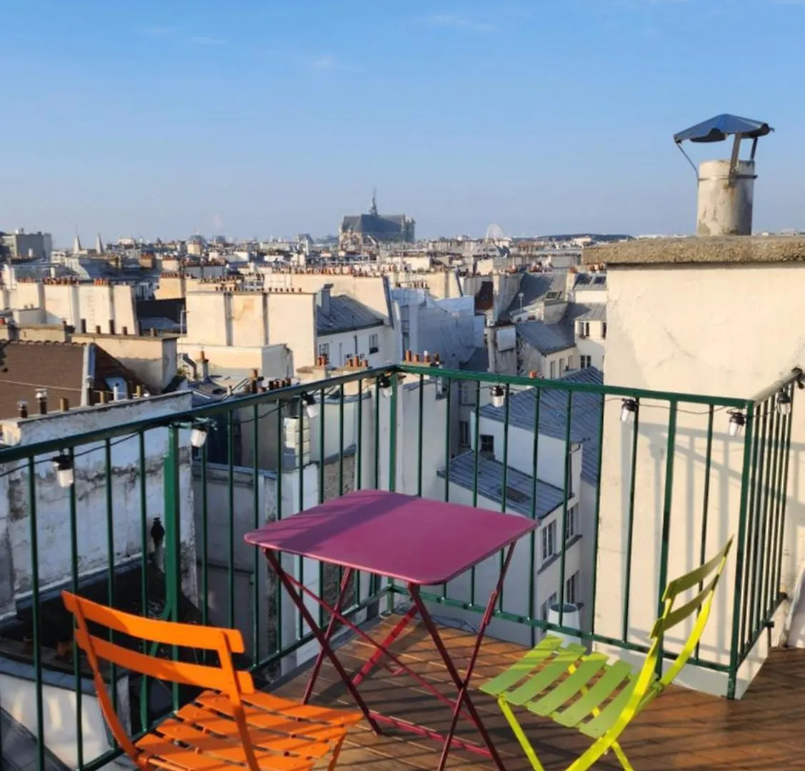 Rooftop Duplex Cosy 100m2 Париж